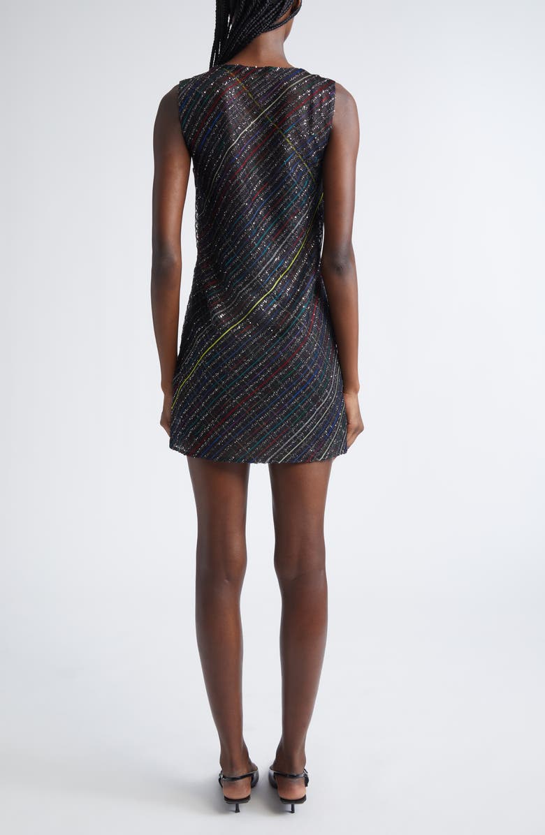 Missoni Sequin Plaid Knit Minidress, Alternate, color, Dark Tones