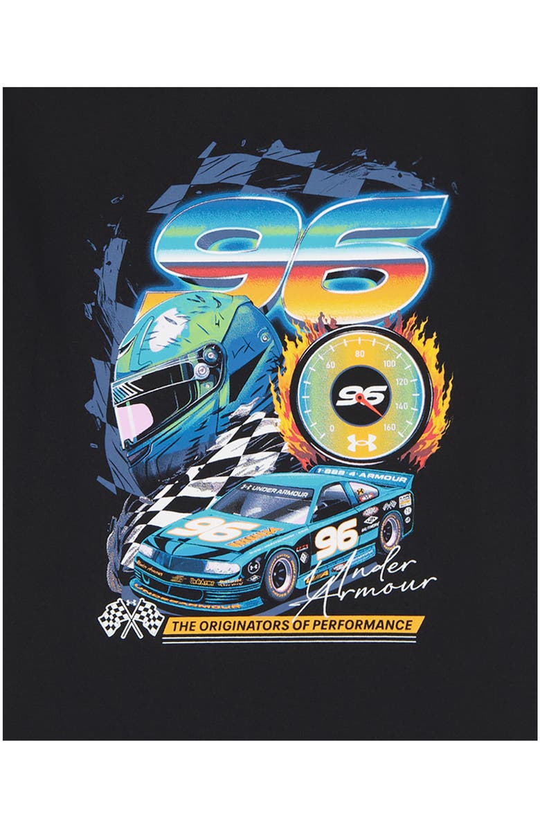 Under Armour Kids' Race Car Graphic Print Performance T-Shirt & Shorts Set, Alternate, color, Black