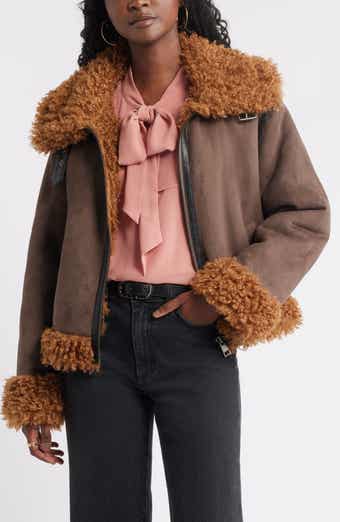 Treasure & Bond Faux Shearling Jacket