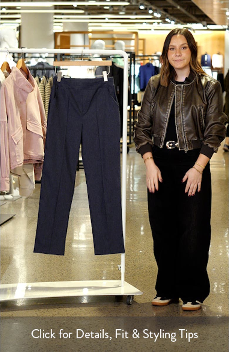 Pintuck Wide Leg Pull-On Pants, sales video thumbnail