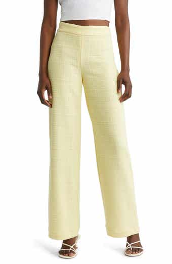 & Other Stories High Waist Straight Leg Tweed Pants