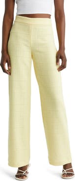 & Other Stories High Waist Straight Leg Tweed Pants