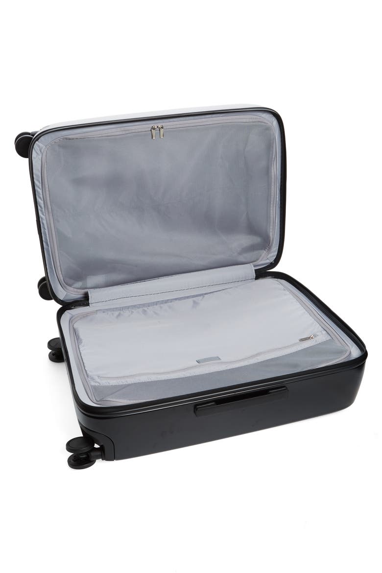 The A28 28-Inch Charging Wheeled Suitcase, Alternate, color, BLACK MATTE