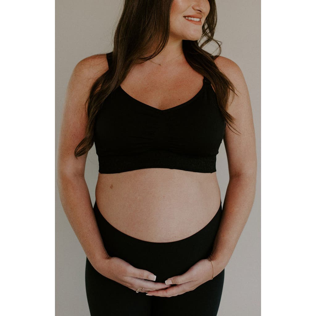 Blush + Bashful Blush Maternity & Nursing Bra In Black