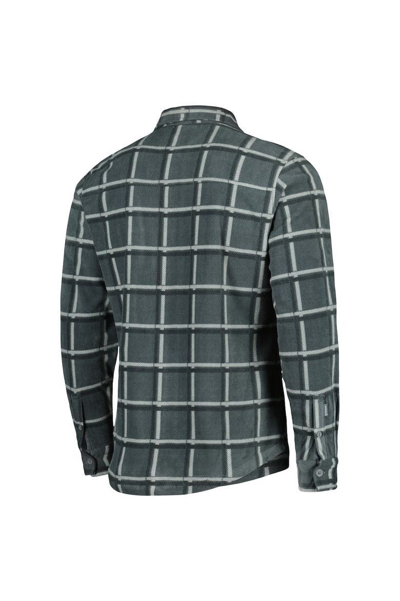 Men's Antigua Gray Buffalo Bills Industry Flannel Button-Up Shirt Jacket, Alternate, color, Gray