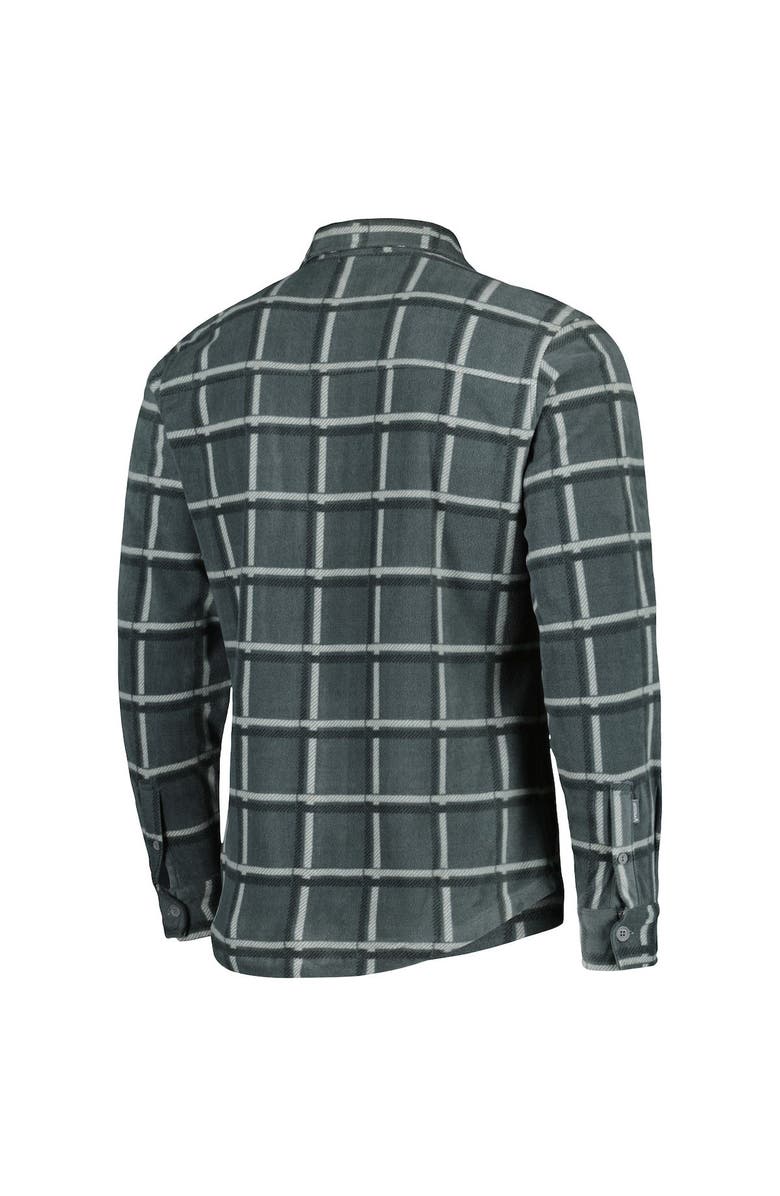 ANTIGUA Men's Antigua Gray Buffalo Bills Industry Flannel Button-Up Shirt Jacket, Alternate, color, 