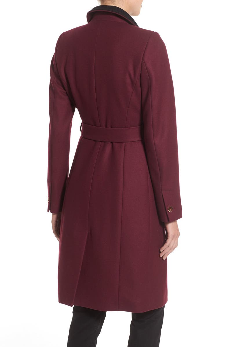 Ted Baker London Wool Blend Wrap Coat, Alternate, color,