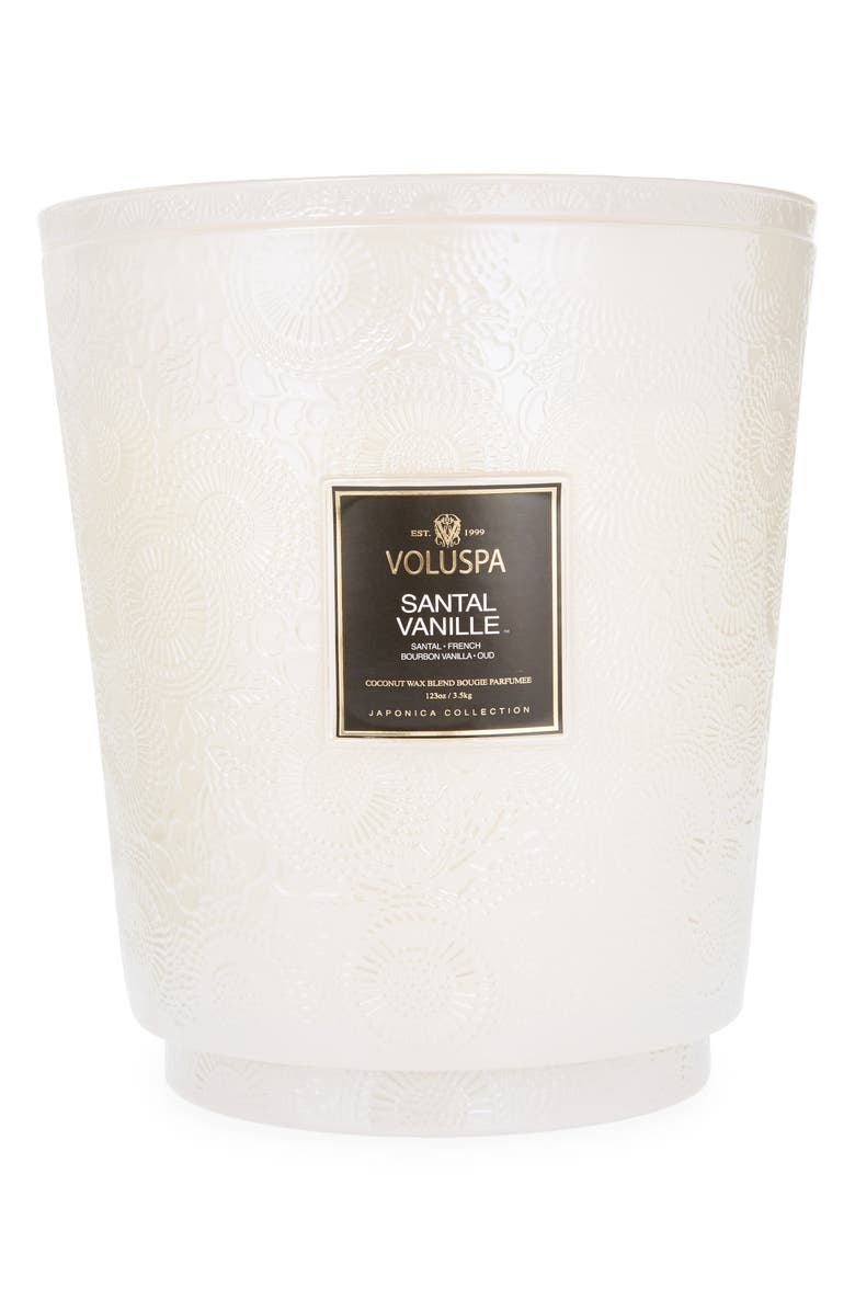 Voluspa Santal Vanille Luxe Jar Candle, Main, color, Santal Vanille J Lidded Hearth