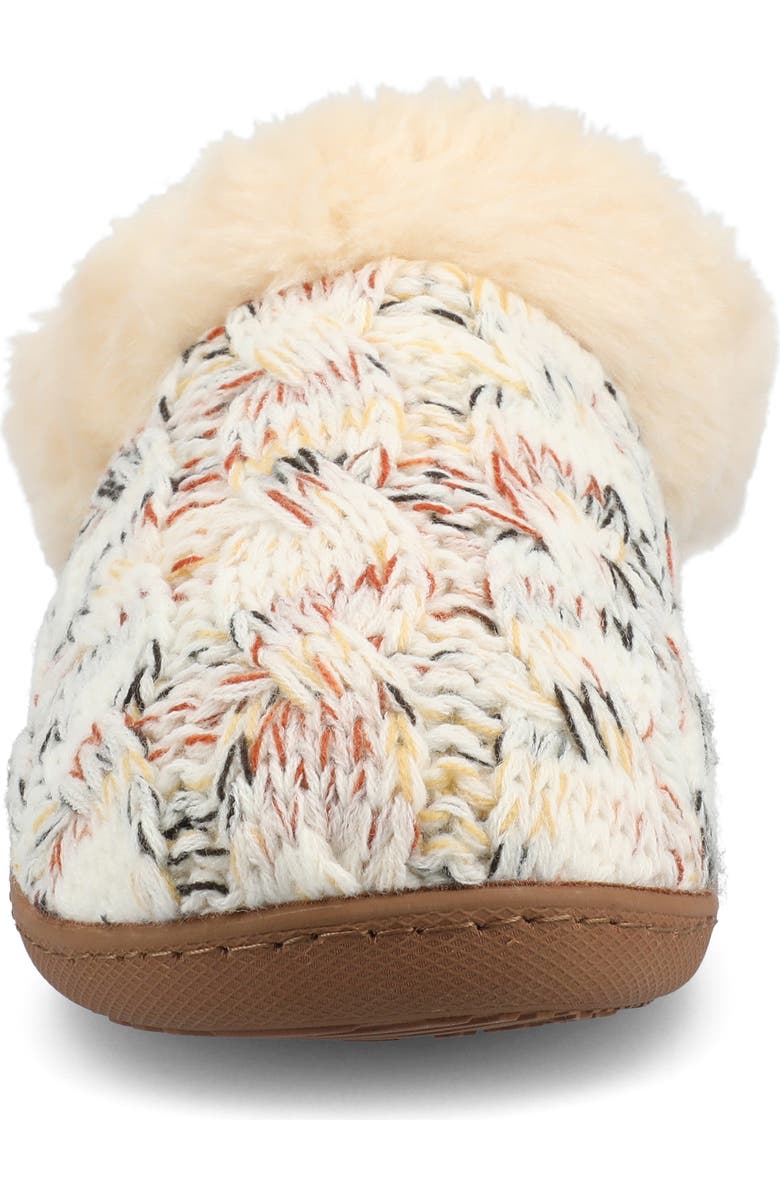 Journee Collection Adiah Faux Fur Trim Slipper, Alternate, color, Beige