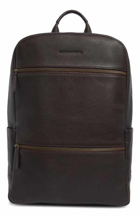 Johnston & Murphy Pebble Leather Backpack