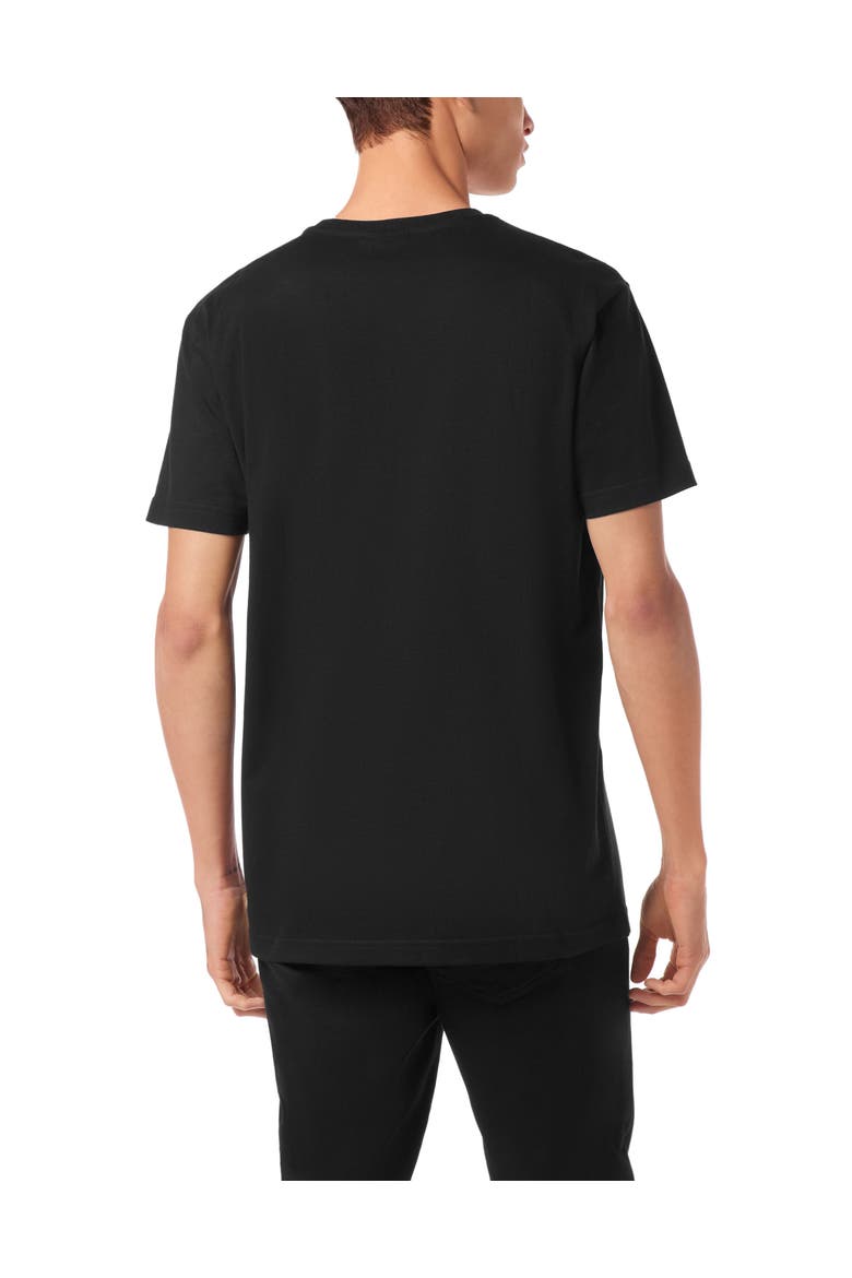 T-Shirt Round Neck Ss Crest Men, Alternate, color, black