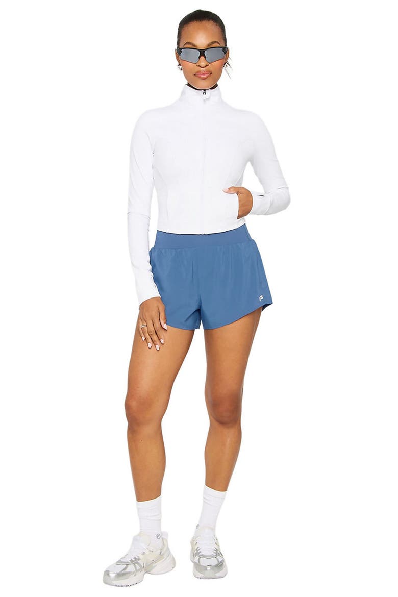 Women's Perfect Storm Cropped Train Jacket, Alternate, color, Classic White