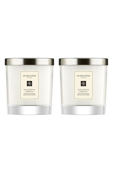 English Pear & Freesia Home Candle Duo $160 Value