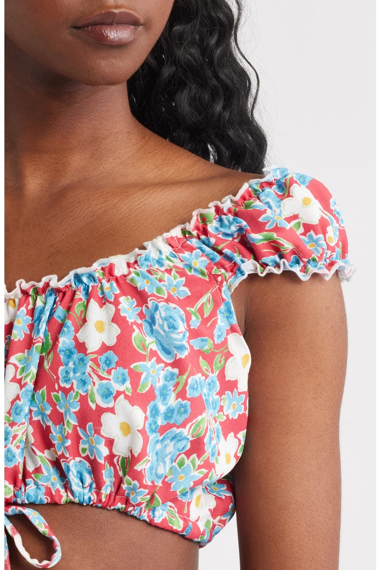 Izzy Floral Crop Top, Alternate, color, BLUE MULTI
