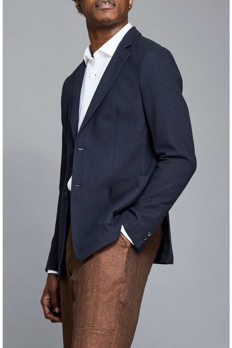 Giles Knit Sport Coat, Alternate, color, NAVY