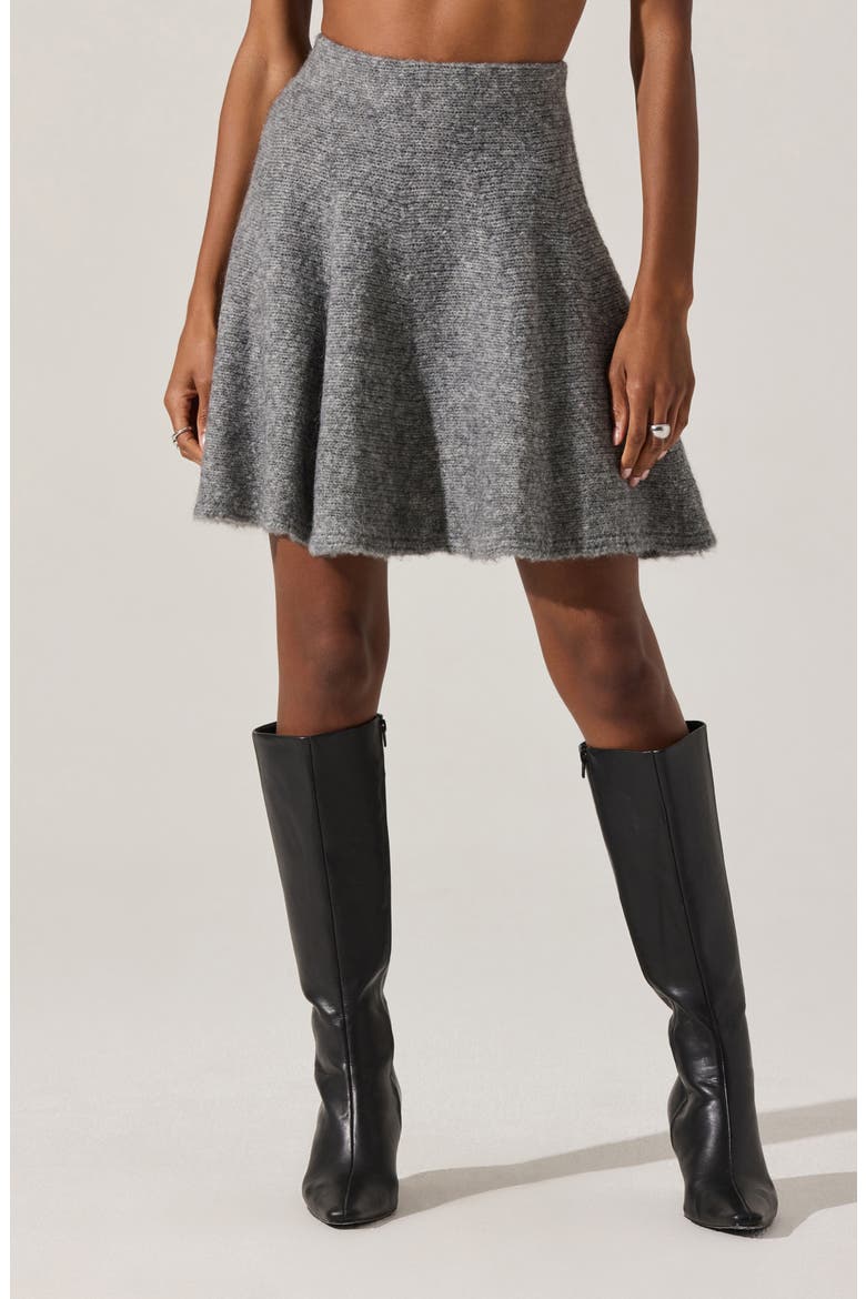 Malvie Knit Sweater Skirt, Main, color, GREY