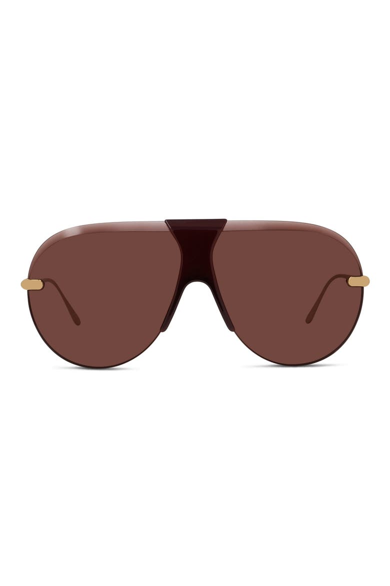 Slim Pilot Sunglasses, Main, color, SHINY ENDURA GOLD / BORDEAUX