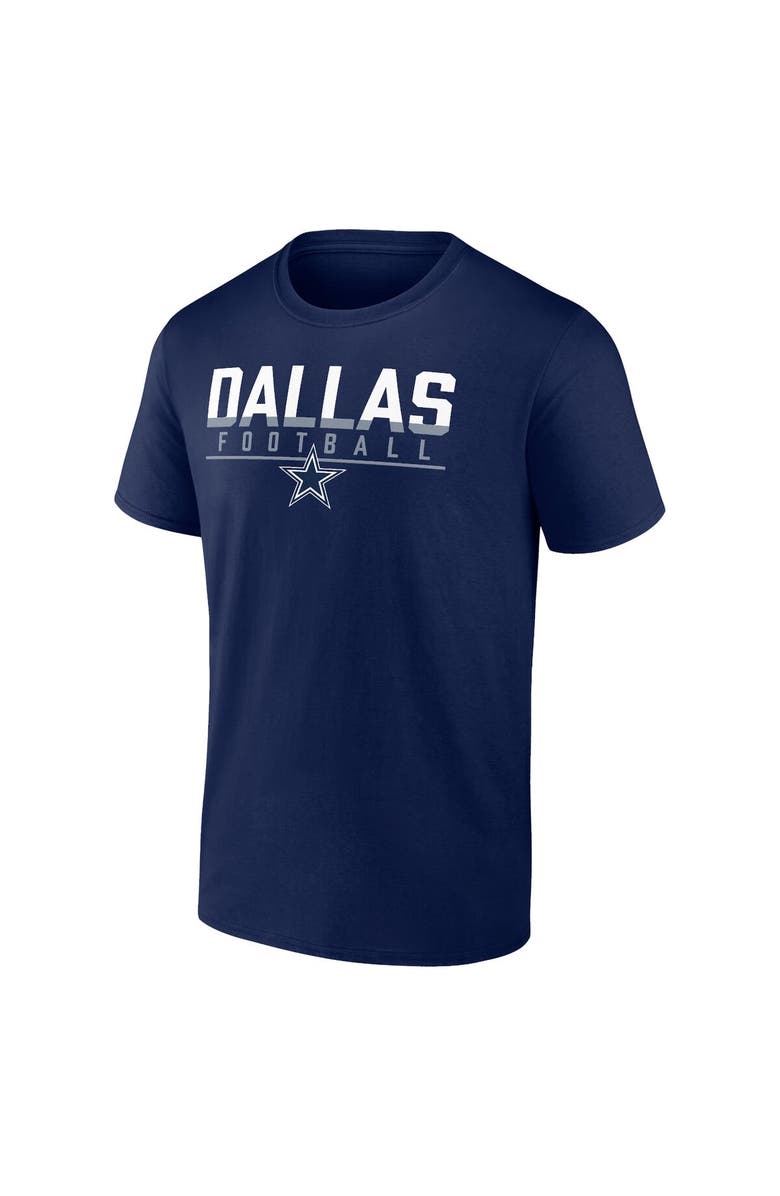 FANATICS Men's Fanatics Branded Navy/White Dallas Cowboys Two-Pack T-Shirt Combo Set, Alternate, color,