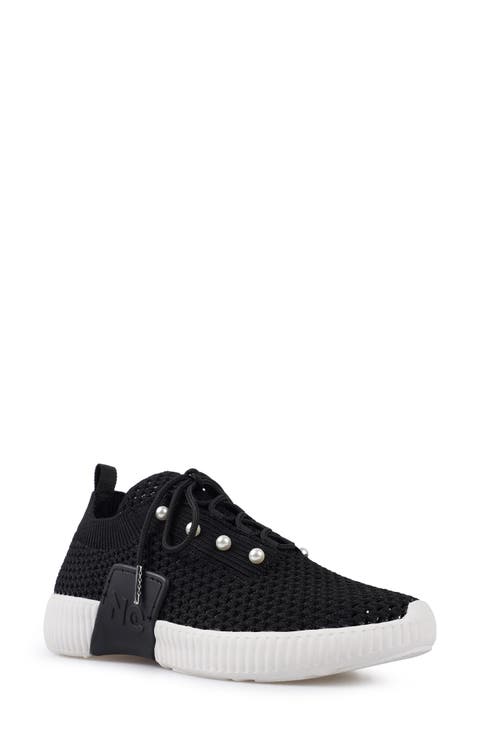 Klarra Faux Pearl Embellished Sneaker (Women)