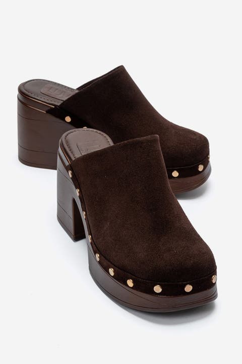 Bellune Leather Block Heel Platform Sandal