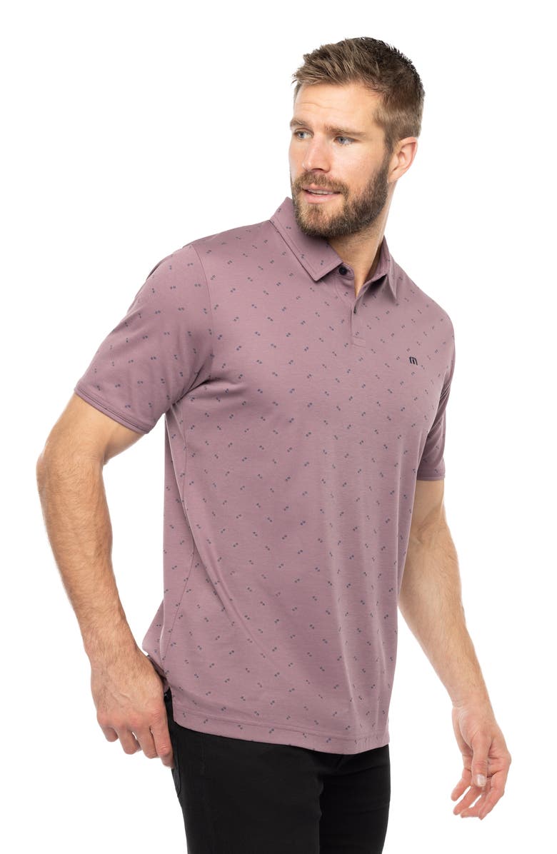 TravisMathew Tourism Neat Piqué Polo, Alternate, color, Flint