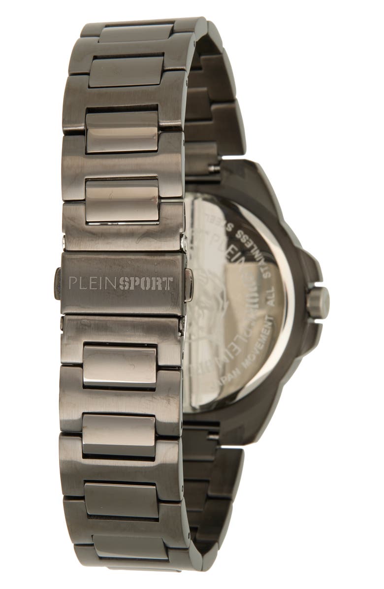 PLEIN SPORT Touchdown Bracelet Watch, 44mm, Alternate, color, Gun
