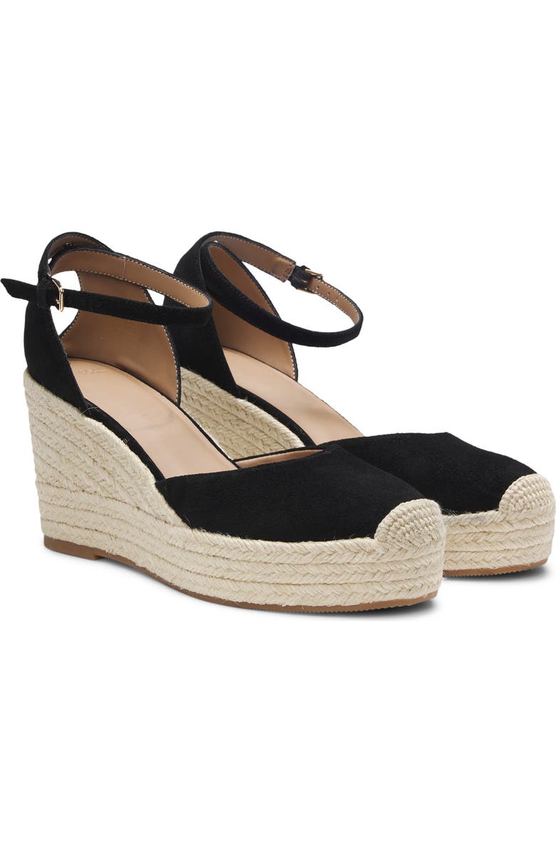 BOSS Madeira Espadrille Platform Wedge Pump, Main, color, Black