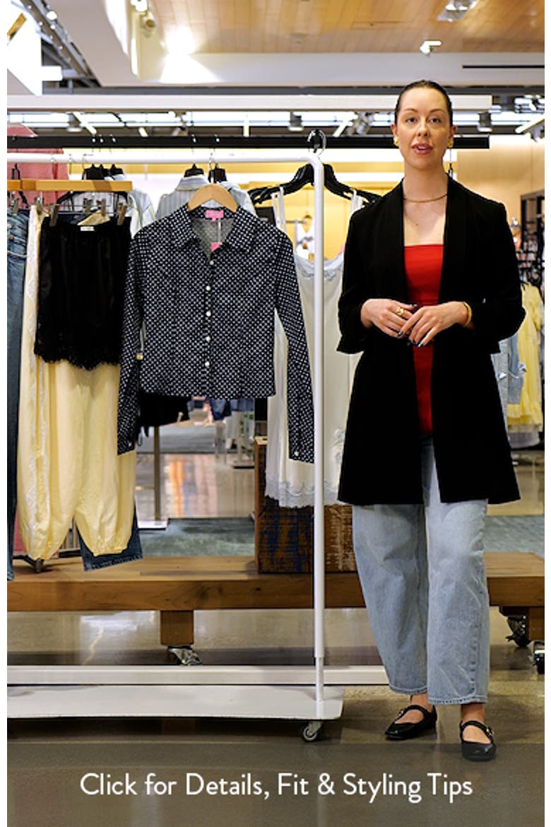 Ilia Polka Dot Button-Up Shirt video