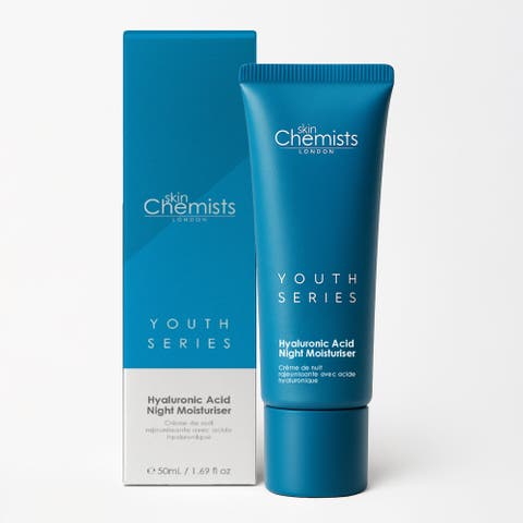 Youth Series 1% Hyaluronic Acid Night Moisturiser 50ml for Dryness, Fine Lines & Wrinkles