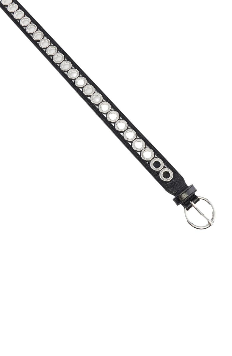 SANDRO Belt with round buckle and eyelets, Alternate, color, 