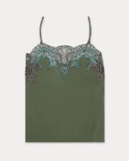 Fortela Brianne Embroidered Silk Top