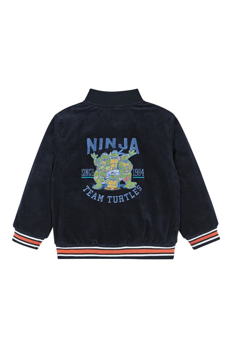 x Teenage Mutant Ninja Turtles® Kids' Reversible Varsity Jacket, Alternate, color, NAVY CORD