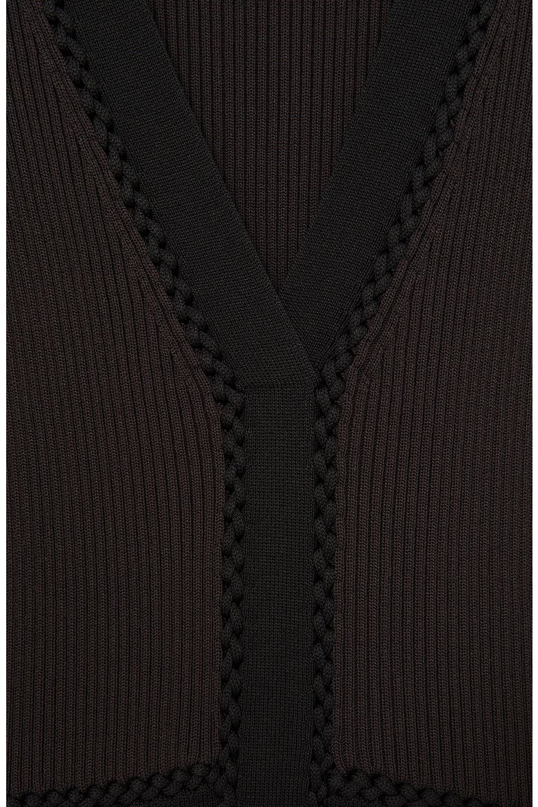 Laura Rib Long Sleeve Midi Sweater Dress, Alternate, color, CHOCOLATE BROWN