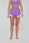 OOSC Elite 2 in 1 Running Shorts - Purple