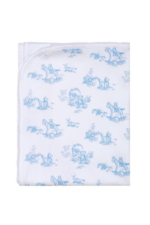 Blue Toile Blanket - Baby