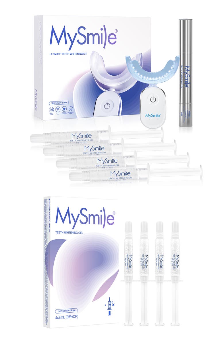 MySmile Ultimate Teeth Whitening Kit with Refills Bundle, Main, color, White