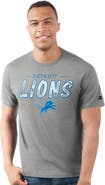 STARTER Men's Starter  Heather Gray Detroit Lions Prime Time T-Shirt