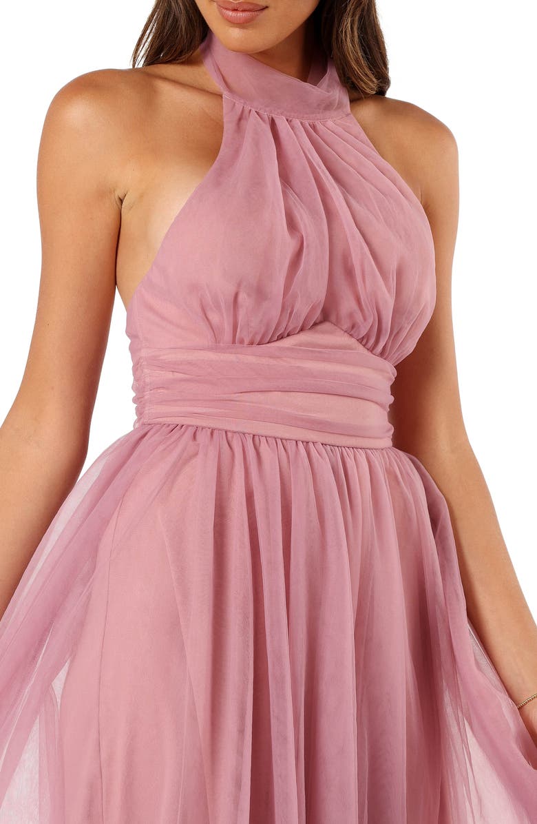 Petal & Pup Aletta Tulle Halter Dress, Alternate, color,