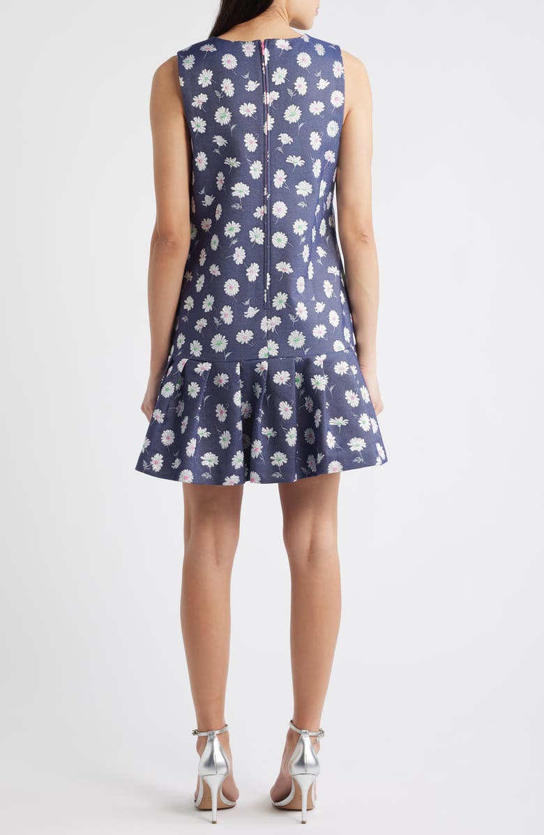 Lilly Pulitzer<sup>®</sup> Joey Metallic Floral Cotton Blend Dress, Alternate, color, Low Tide Navy Petal
