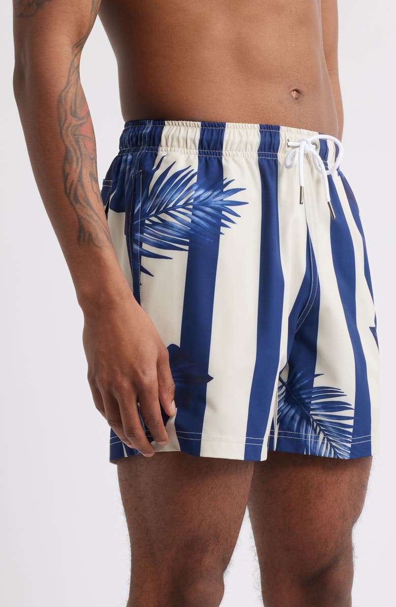 MAVRANS Blue Palm Swim Trunks, Alternate, color, 