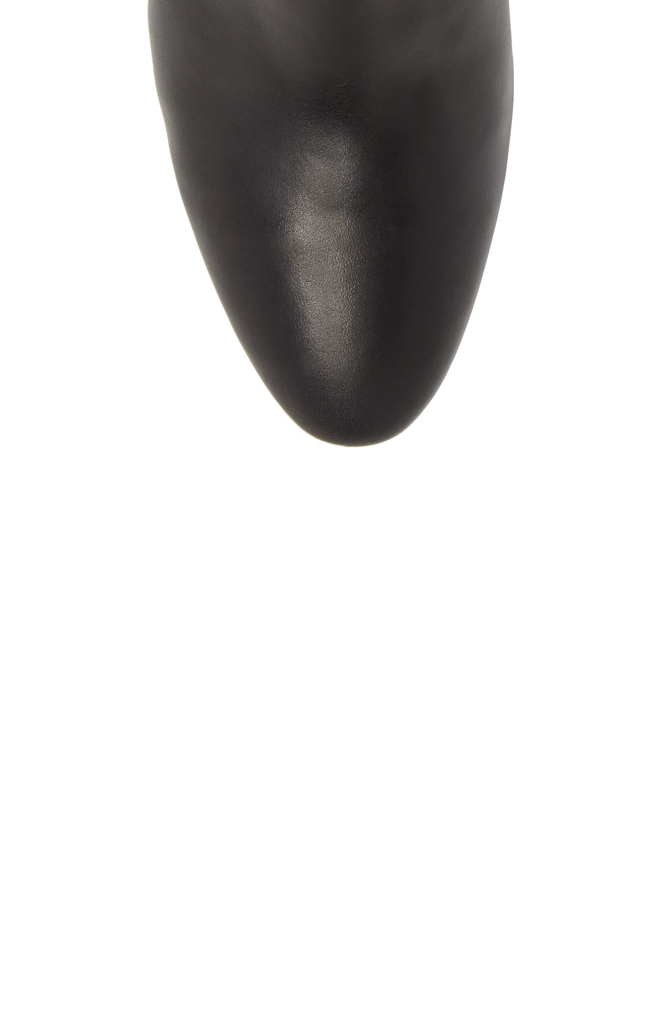 Sylvia Waterproof Bootie, Alternate, color, BLACK LEATHER