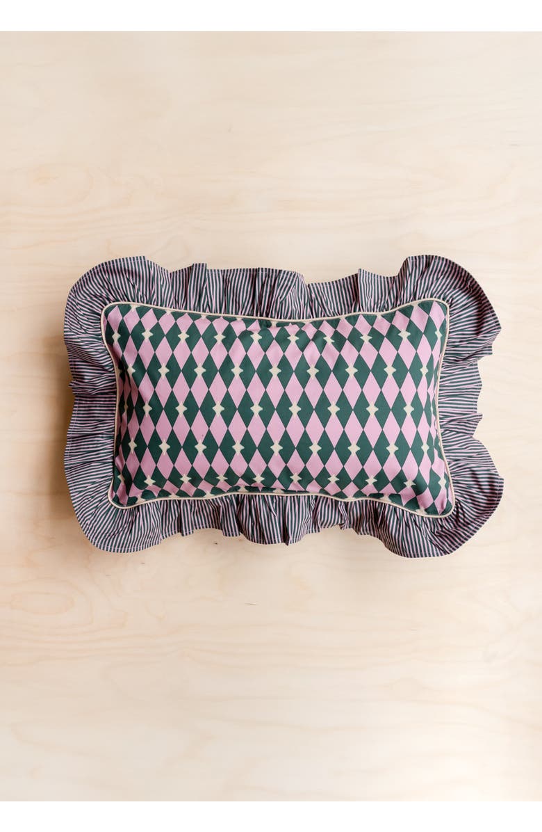 TBCo Cotton Harlequin PIllowcase, Alternate, color, Pink Harlequin