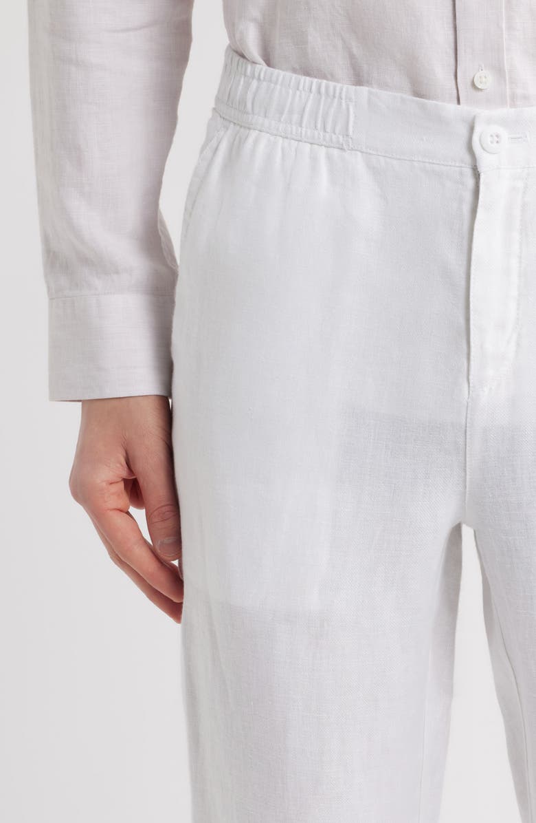 Bugatchi Tristan Drawstring Linen Pants, Alternate, color, 