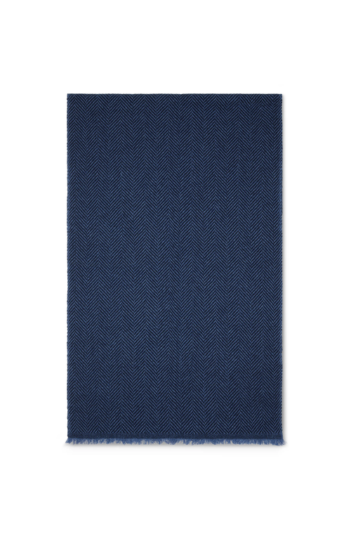 Brunello Cucinelli Cashmere Scarf In Blue