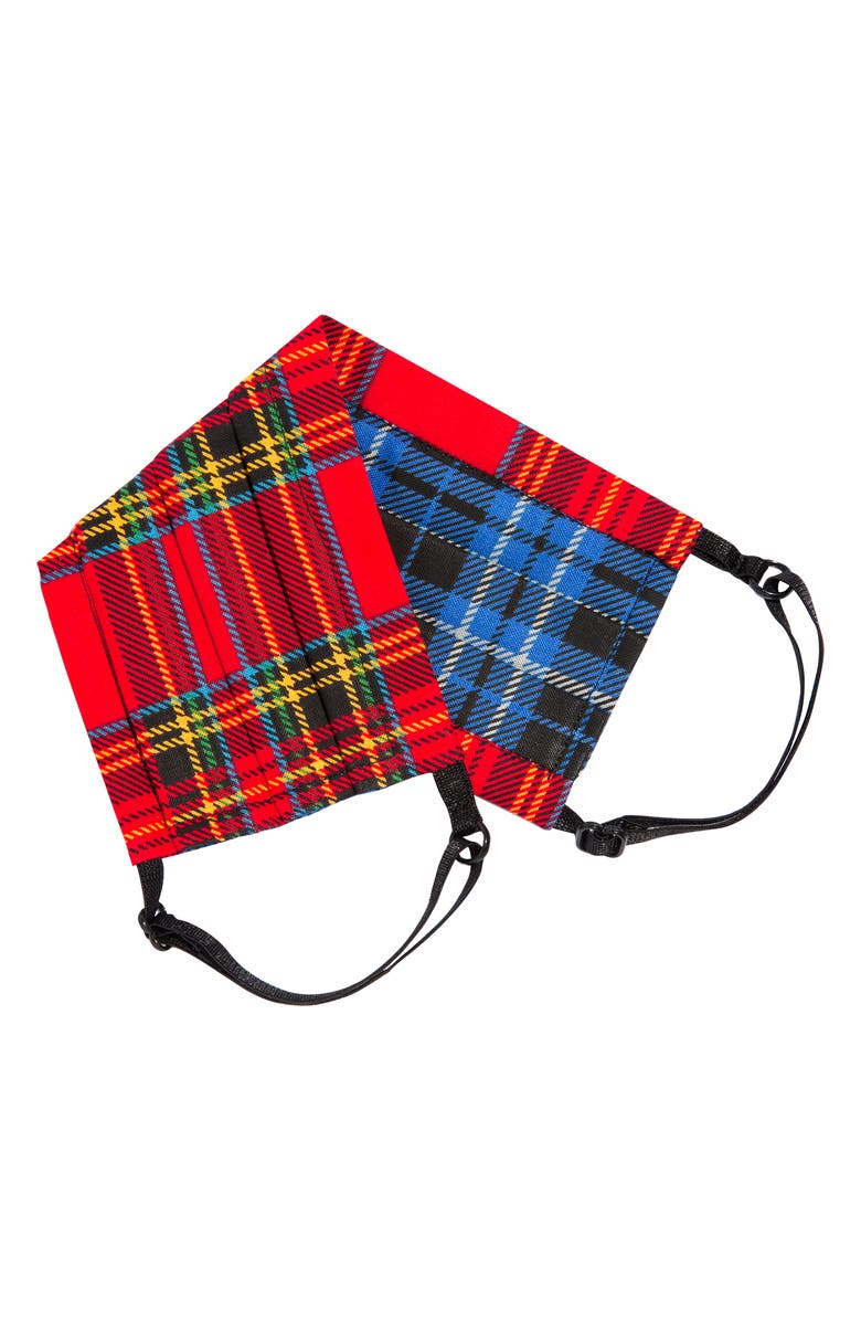 L. Erickson Peace II Adult Pleated Reversible Cotton Face Mask, Alternate, color, 