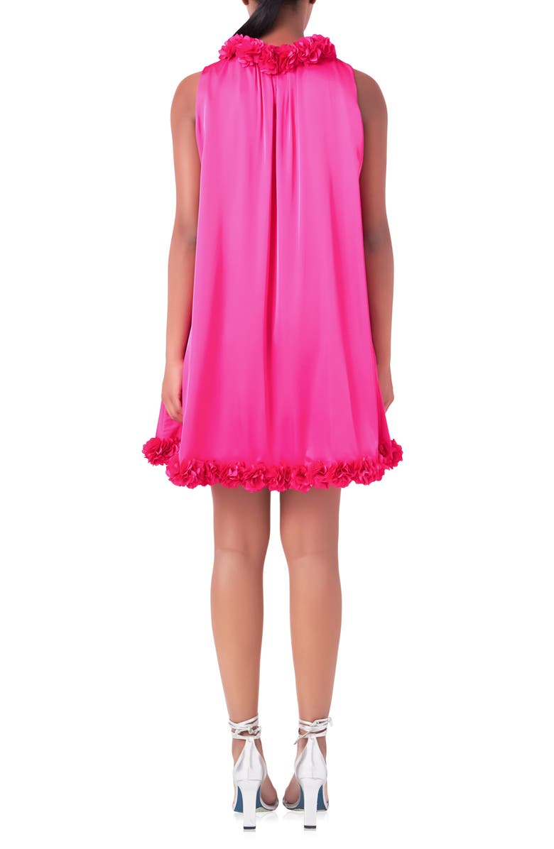 Endless Rose Rosette Trim Shift Minidress, Alternate, color,