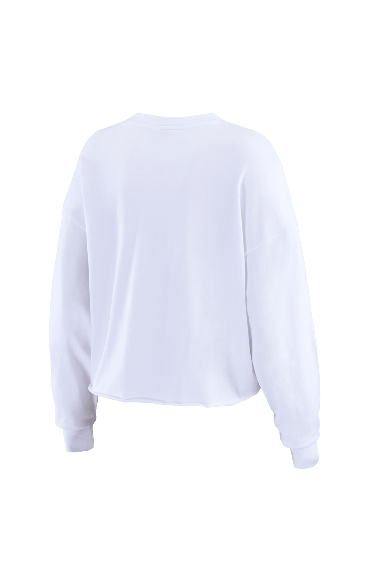 WEAR by Erin Andrews Women's WEAR by Erin Andrews White Seattle Seahawks Super Bowl LX Champions Cropped Long Sleeve T-Shirt, Alternate, color, White