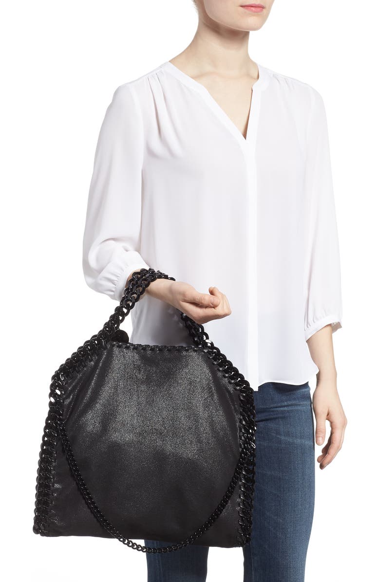 Stella McCartney Falabella Shaggy Deer Faux Leather Tote, Alternate, color,