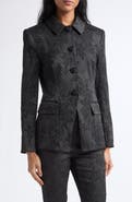 Veronica Beard Bodie Floral Jacquard Jacket