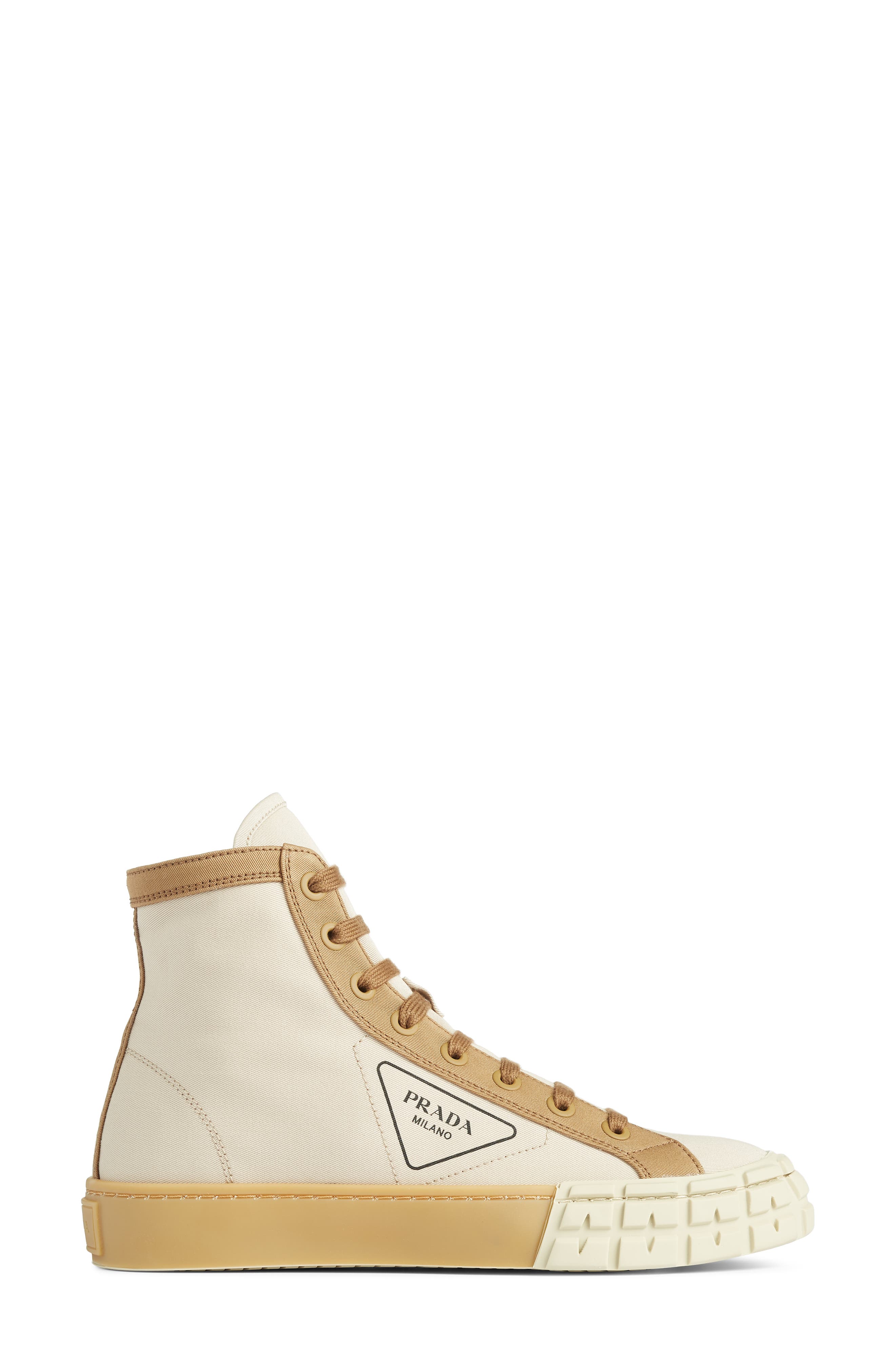 Logo High Top Sneaker, Alternate, color, BEIGE/ BROWN